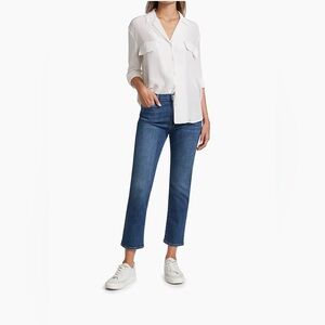 Frame Denim Blue Straight Leg Jeans